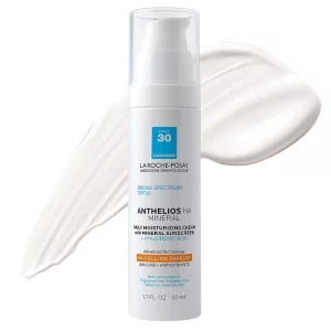 La Roche-Posay Anthelios 100% Mineral Sunscreen Moisturizer With Hyaluronic Acid Broad Spectrum SPF 30