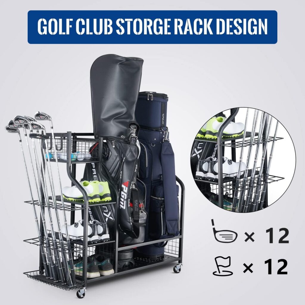 Mythinglogic Golf Storage Garage Organizer