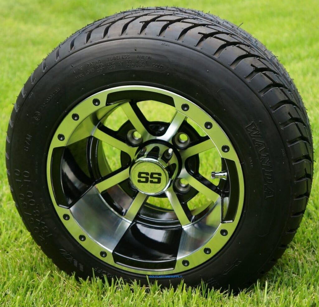 10" Storm Trooper Machined/Black Wheels and 205/50-10 Tires Combo