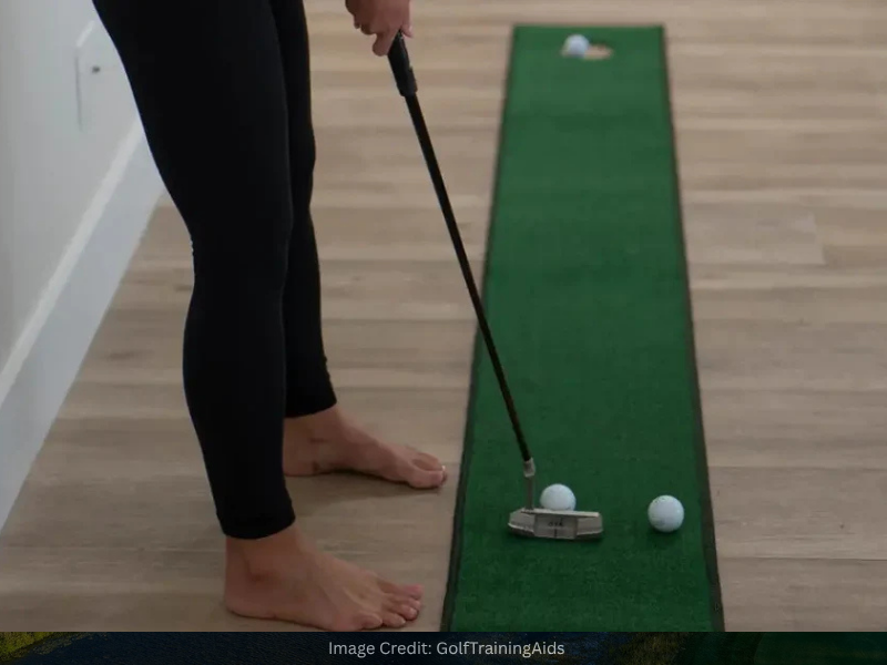 how to practice golf at home